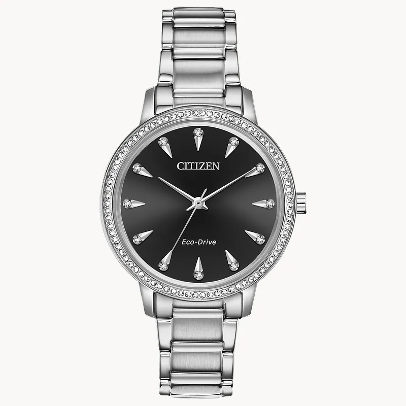 Citizen Silhouette Crystal Eco-Drive Silver-tone Watch | CITIZEN Citizen Silhouette Crystal Eco-Drive Silver-tone Watch | CITIZEN